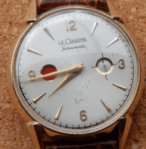 LeCoultre Futurematic dial refinish before