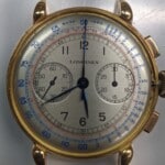 Longines chronograph dial restoration before