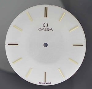 Omega dial restoration after