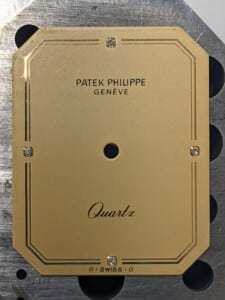 Patek Philippe dial restoration before